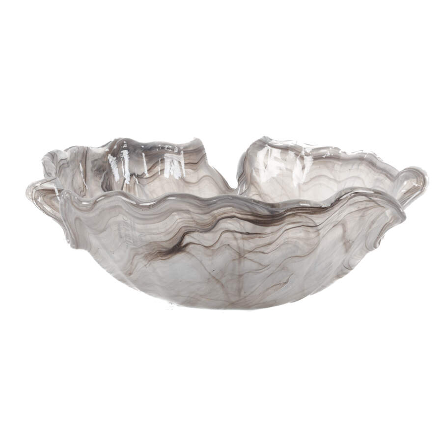Italian Murano Art Glass Splash Centerbowl-4