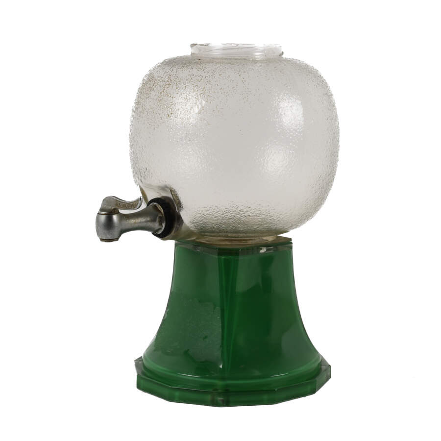 Daggett's Orangeade Glass Syrup Dispenser-2