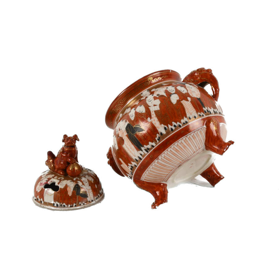 Japanese Kutani Incense Censer Burner-8