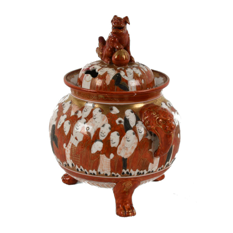 Japanese Kutani Incense Censer Burner-5