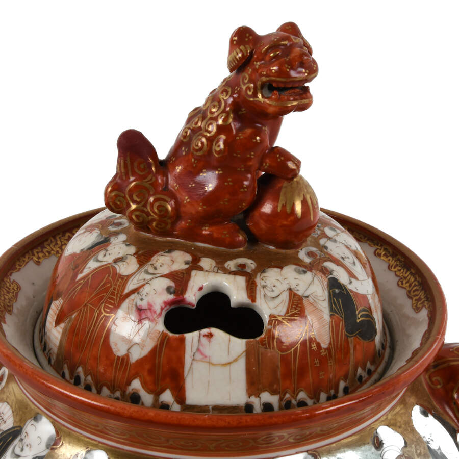 Japanese Kutani Incense Censer Burner-3