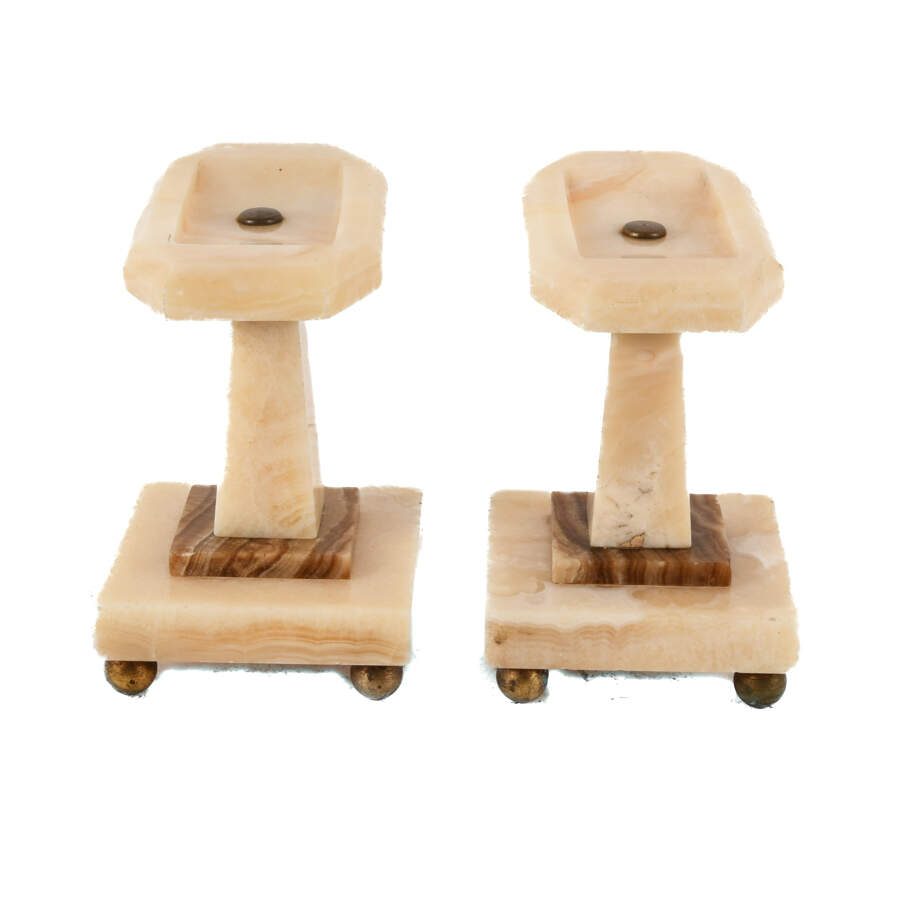 Matched Pair of Art Deco Tazzas-3