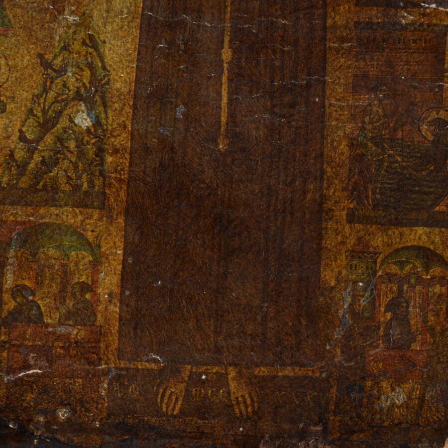 Decoupage Panel From Italian Saint Francis Alterpiece-4