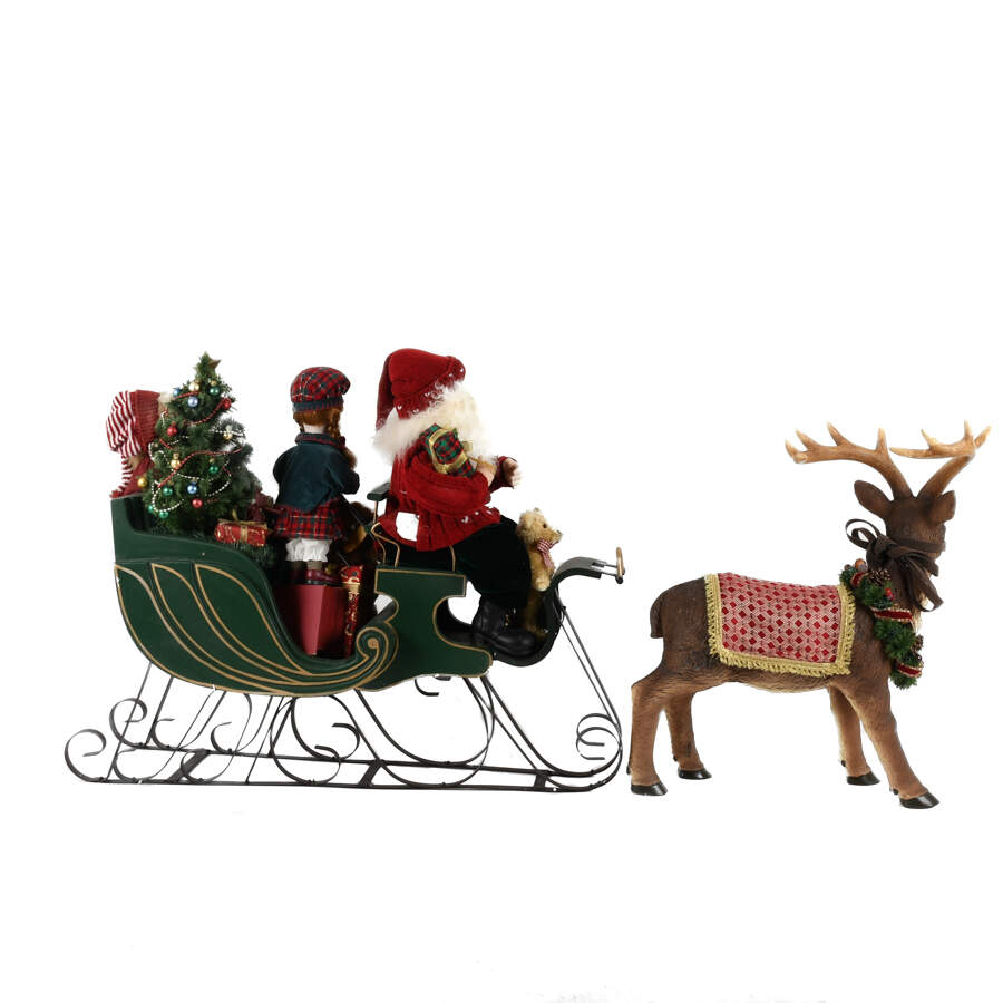 Christmas Santa and Reindeer Decorations-4