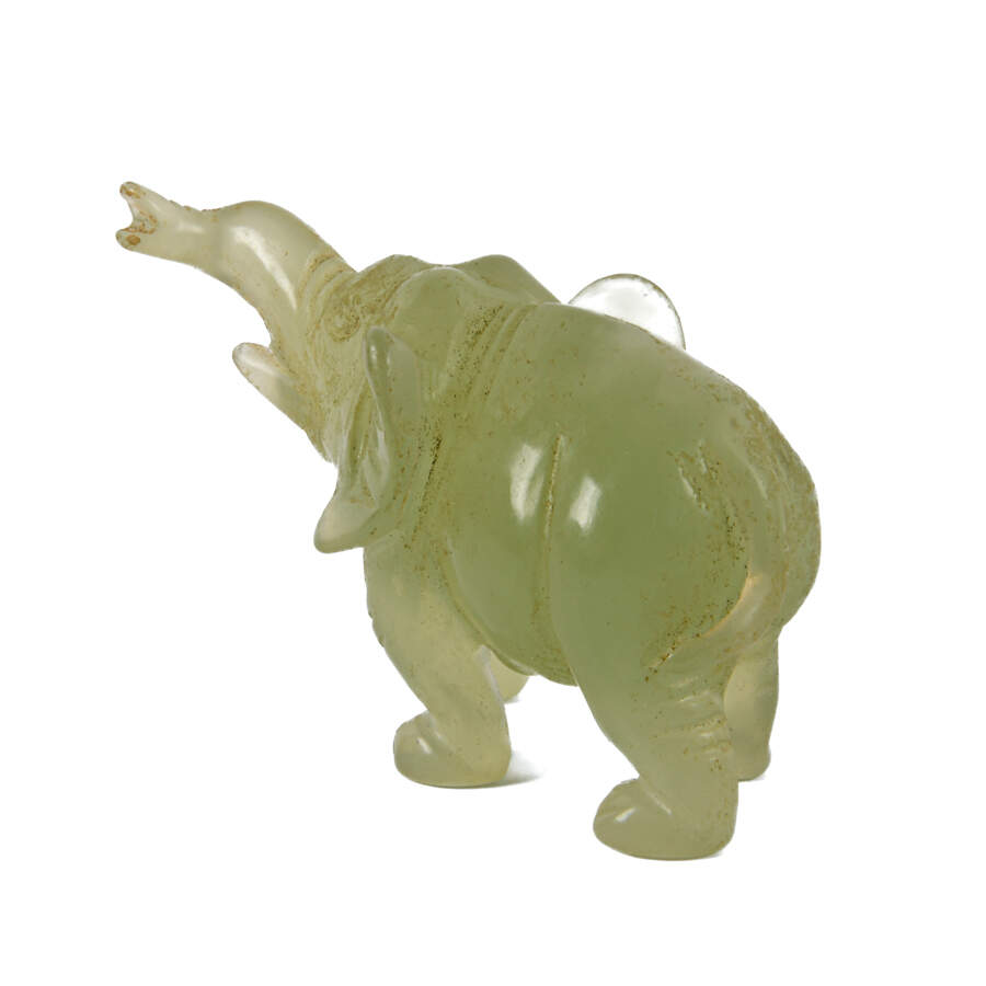 Carved Jade Elephant Figure-2