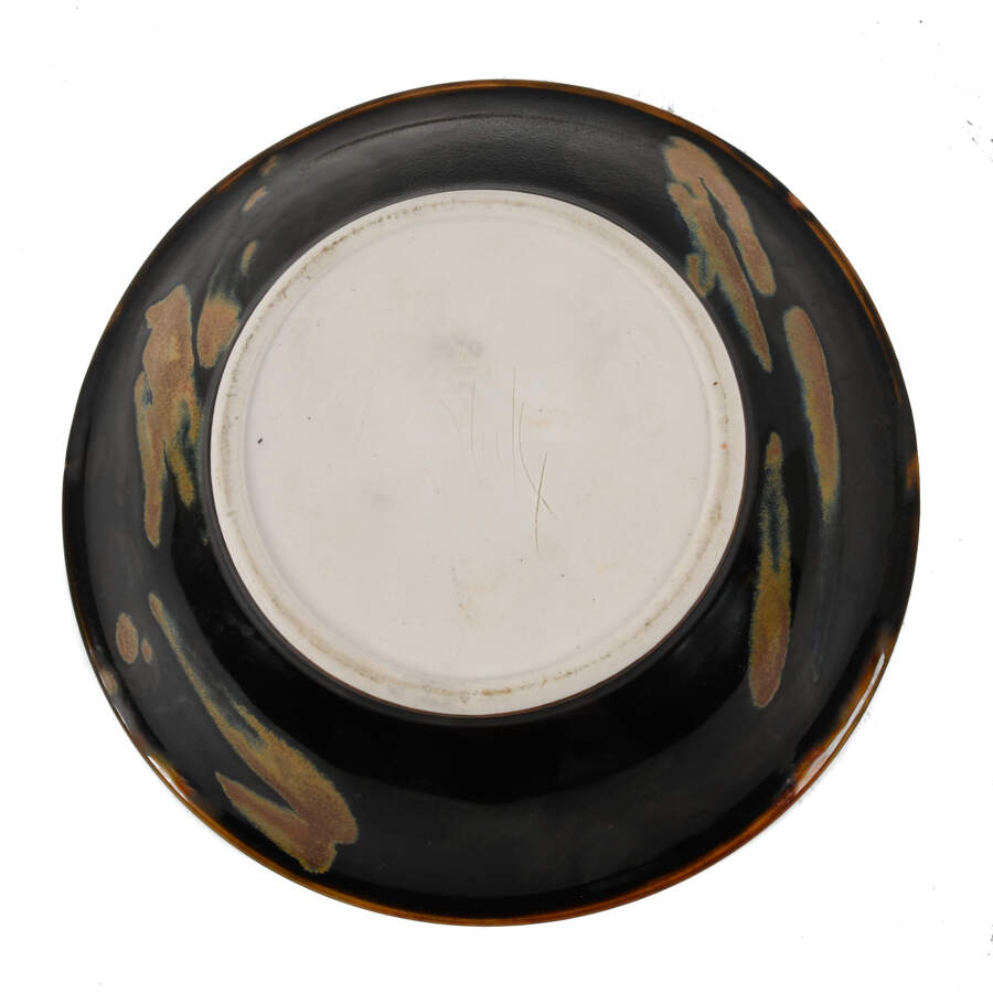 Studio Pottery Drip Glaze Bowl-4