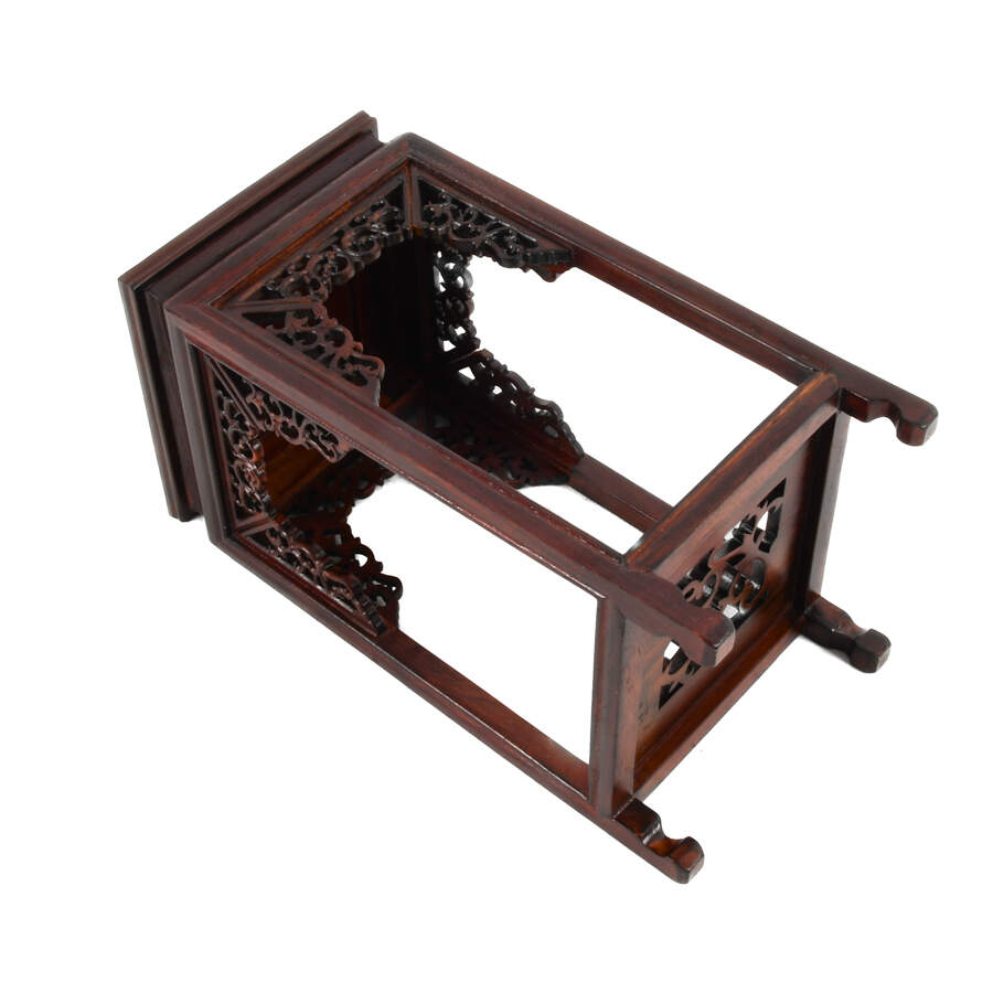 National Museum of China Miniature Hardwood Table with Box-15