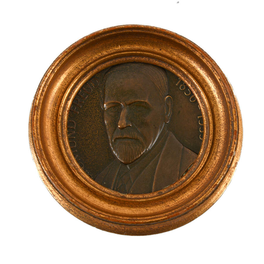 Jean Martin Charcot and Sigmund Freud Miniature Bronze Plaques-4