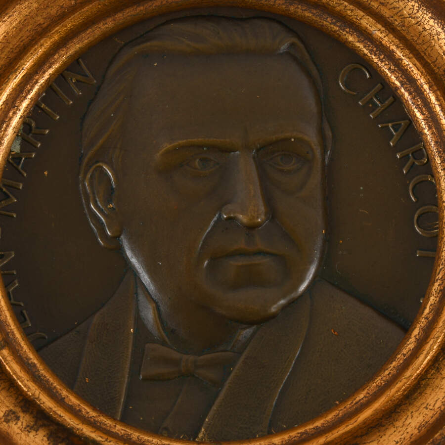 Jean Martin Charcot and Sigmund Freud Miniature Bronze Plaques-3