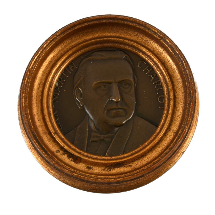 Jean Martin Charcot and Sigmund Freud Miniature Bronze Plaques-2