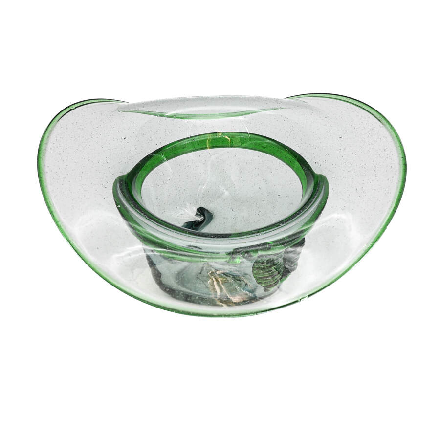 Art Glass Cowboy Hat Bowl-1