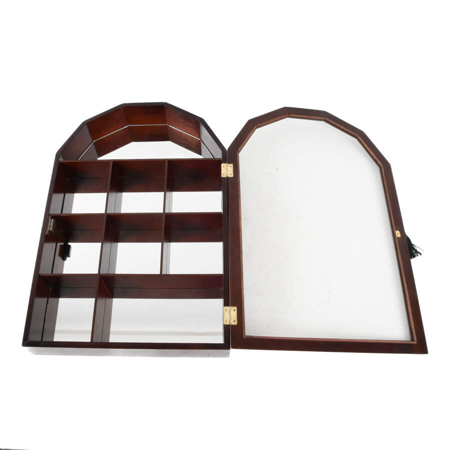 Wall-Hanging Hexagon-Shaped Display Case-3