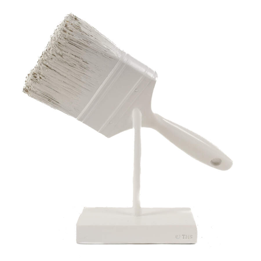 White Paint Brush Sculpture with William Shakespeare Quote-4