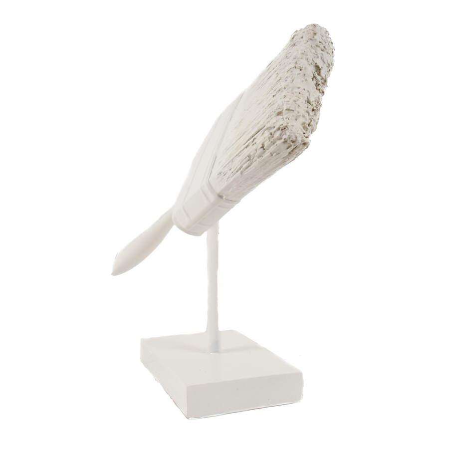 White Paint Brush Sculpture with William Shakespeare Quote-3