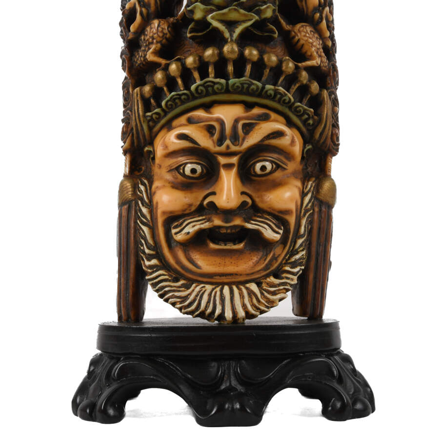 Pair of Chinese Resin Figural Bookends-6