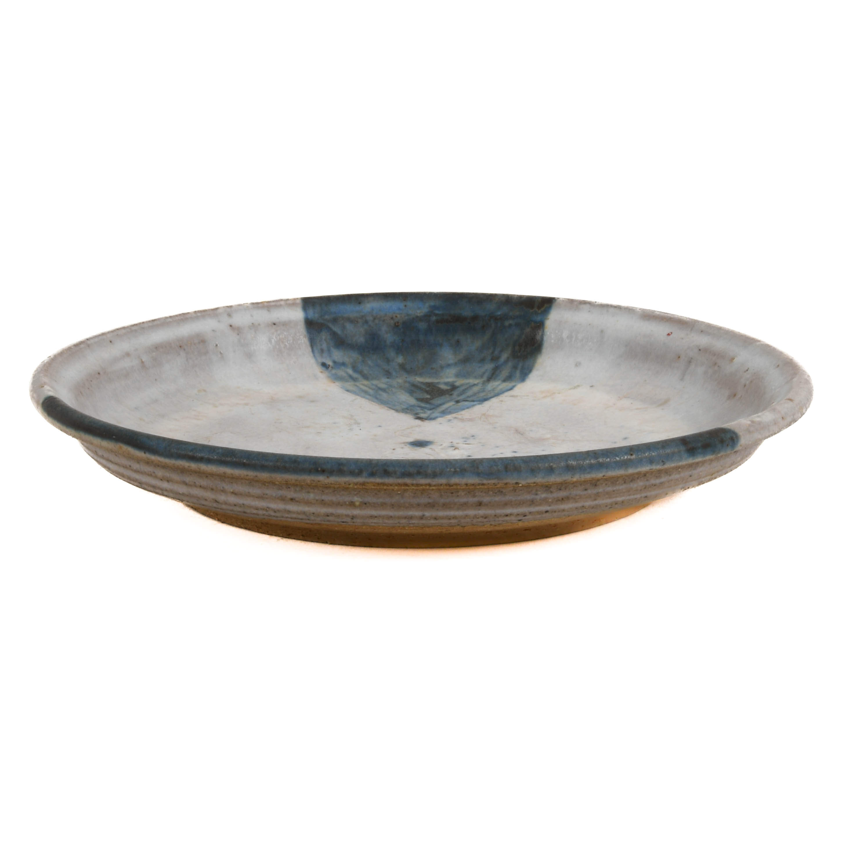 Signed Studio Pottery Abstract Design Tray-4