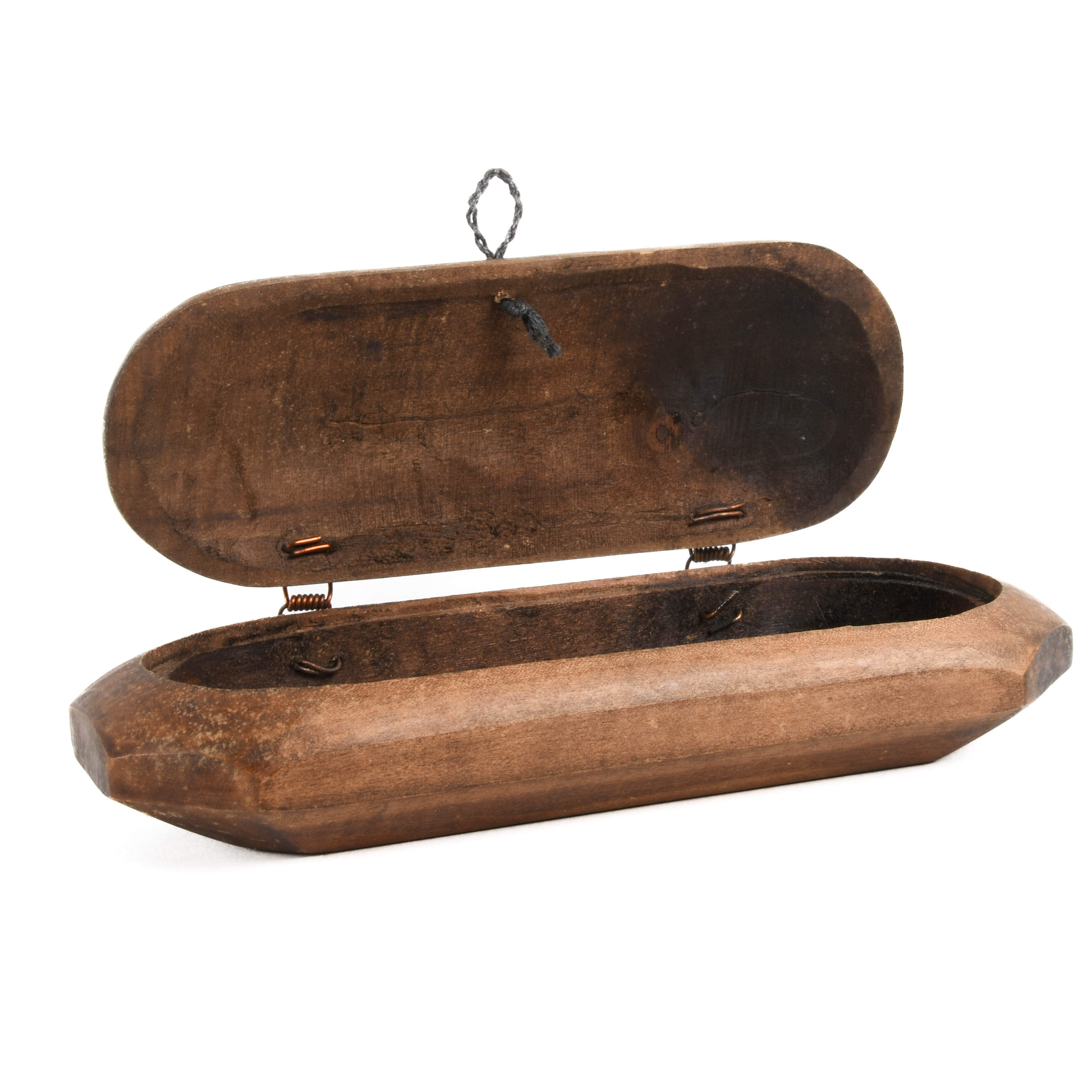 Chinese Carved Wooden and Bone Carved Box-3