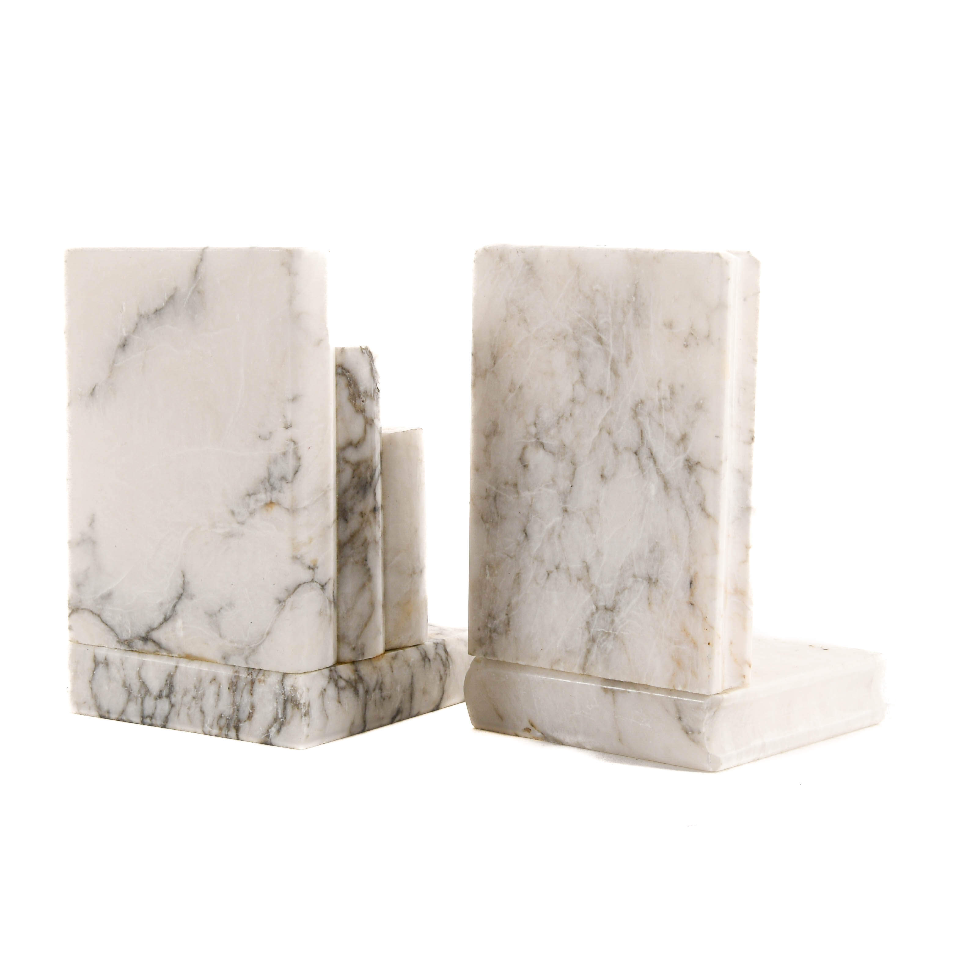 Pair of Sheres Alabaster Bookends-4
