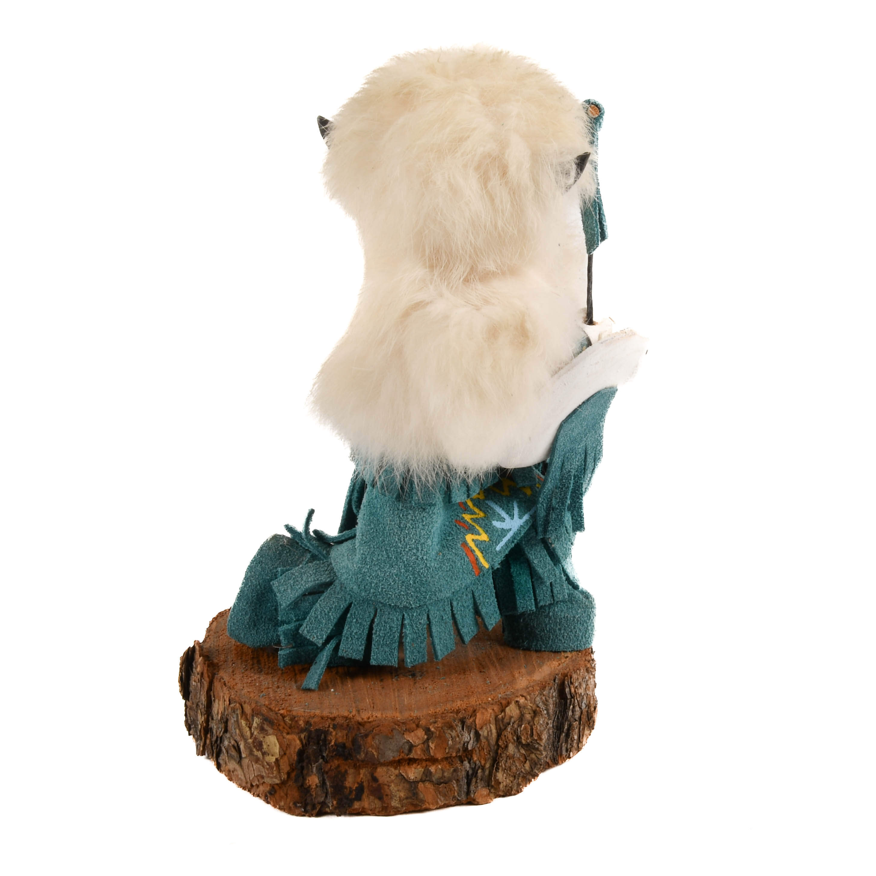 Signed Joann Cayaditto Buffalo Warrior Kachina-5