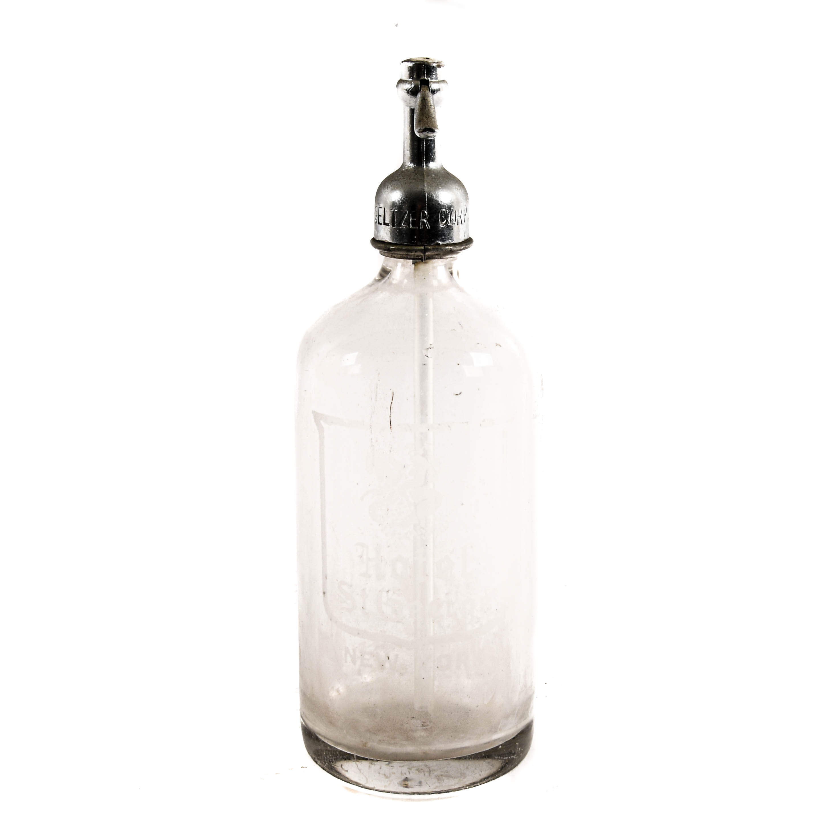 Hotel St. George Heavy Glass Seltzer Bottle-3
