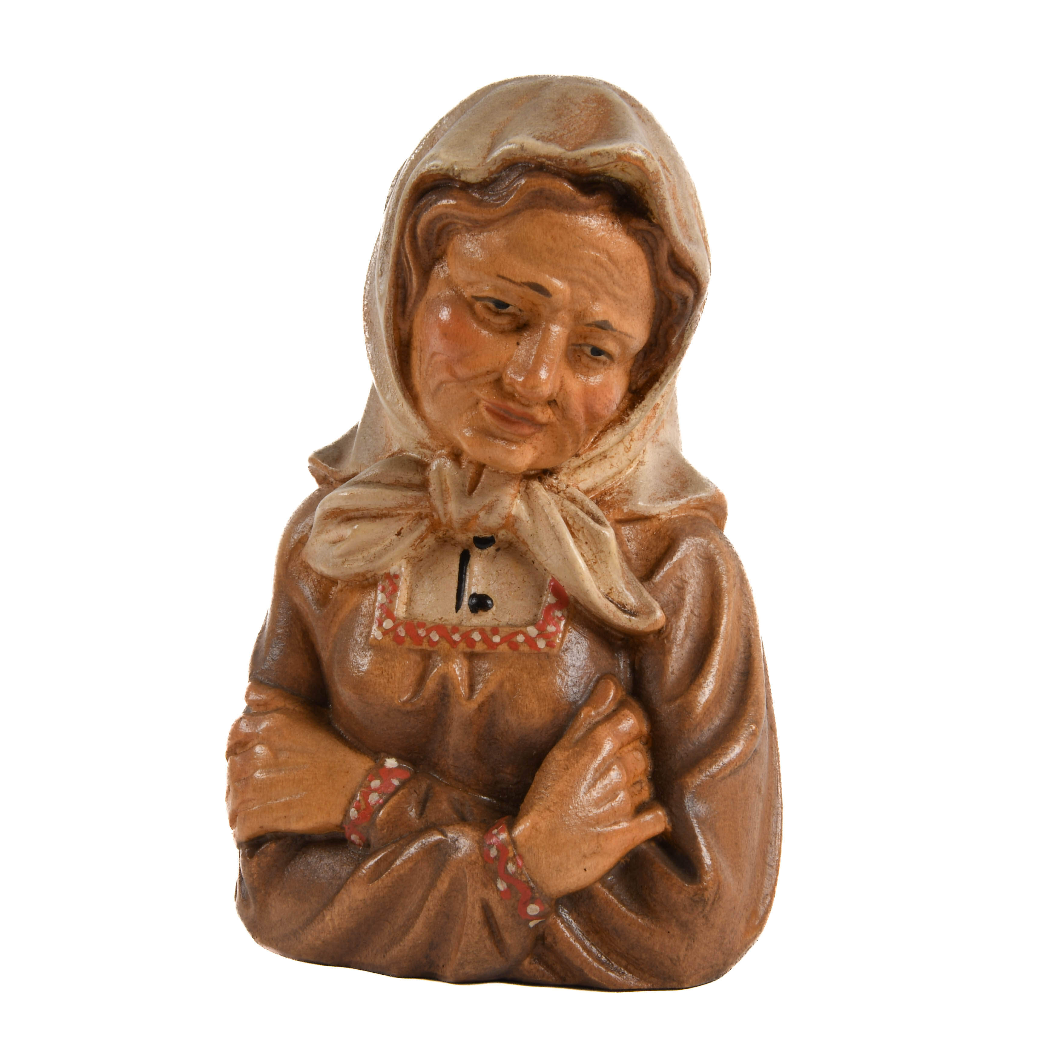 Hand-Carved Wood Man and Woman Statues Attributed to Anton Fisher-2
