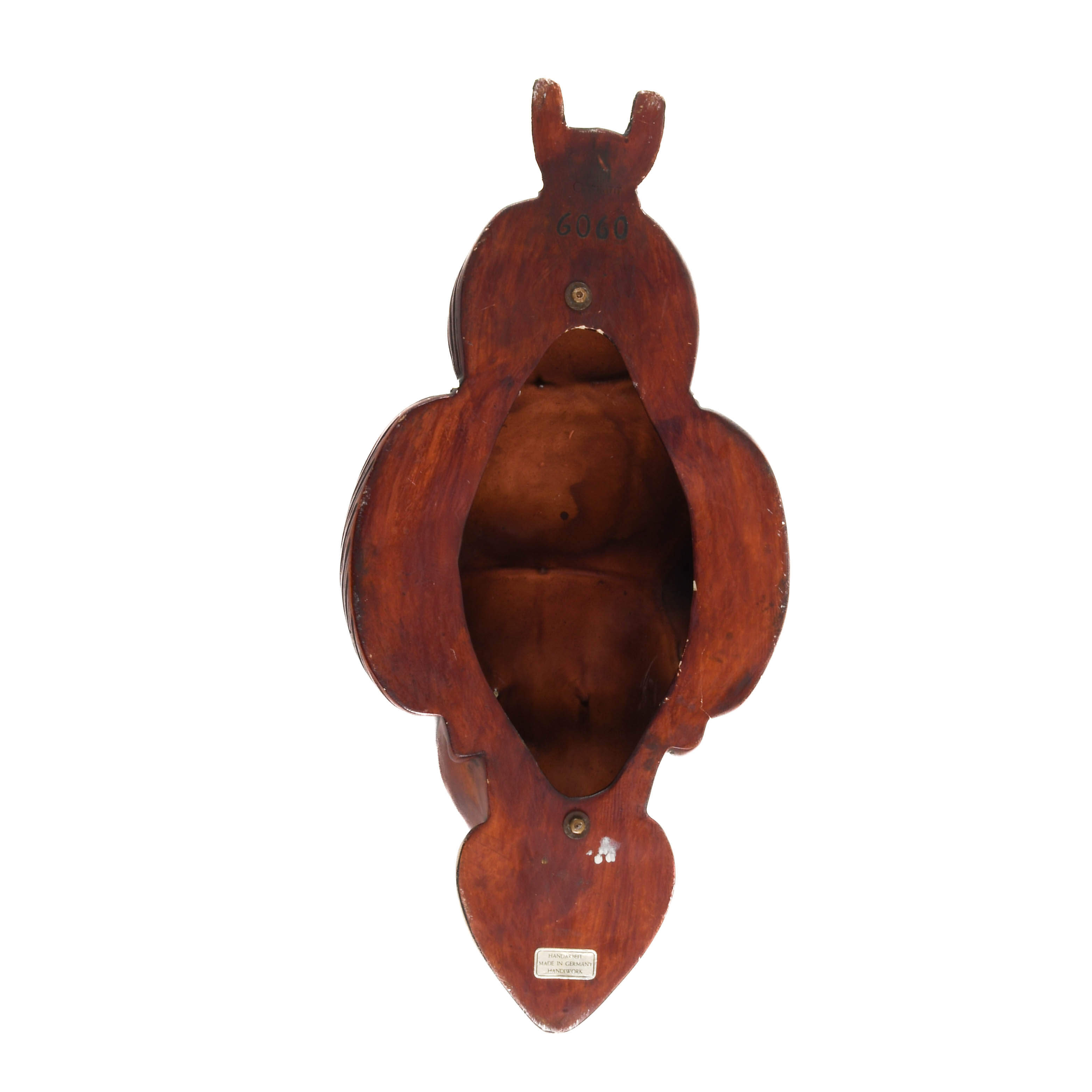 Asian Woman Carved Wooden Mask-5
