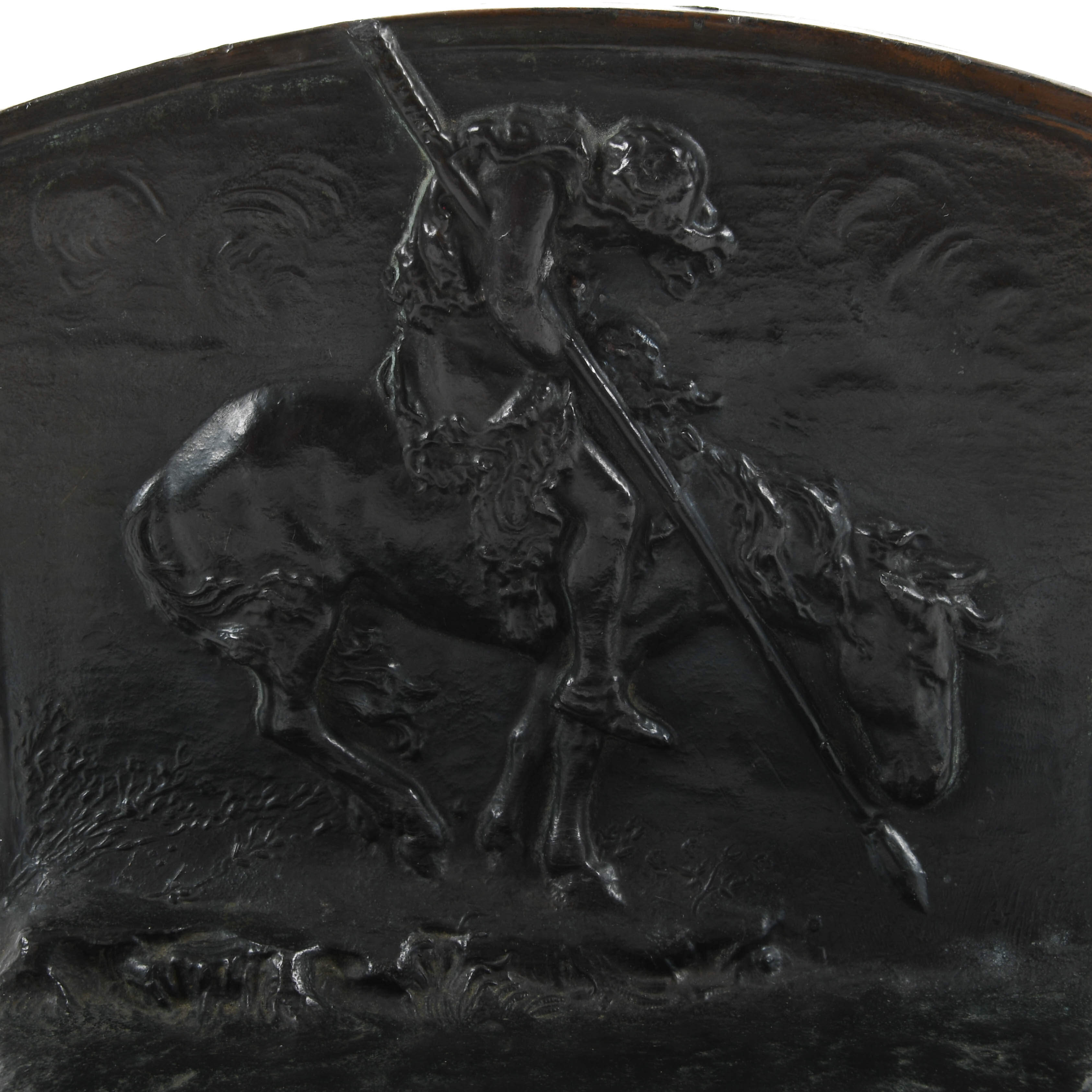 Bronze Native American End of the Trail Bookends-5