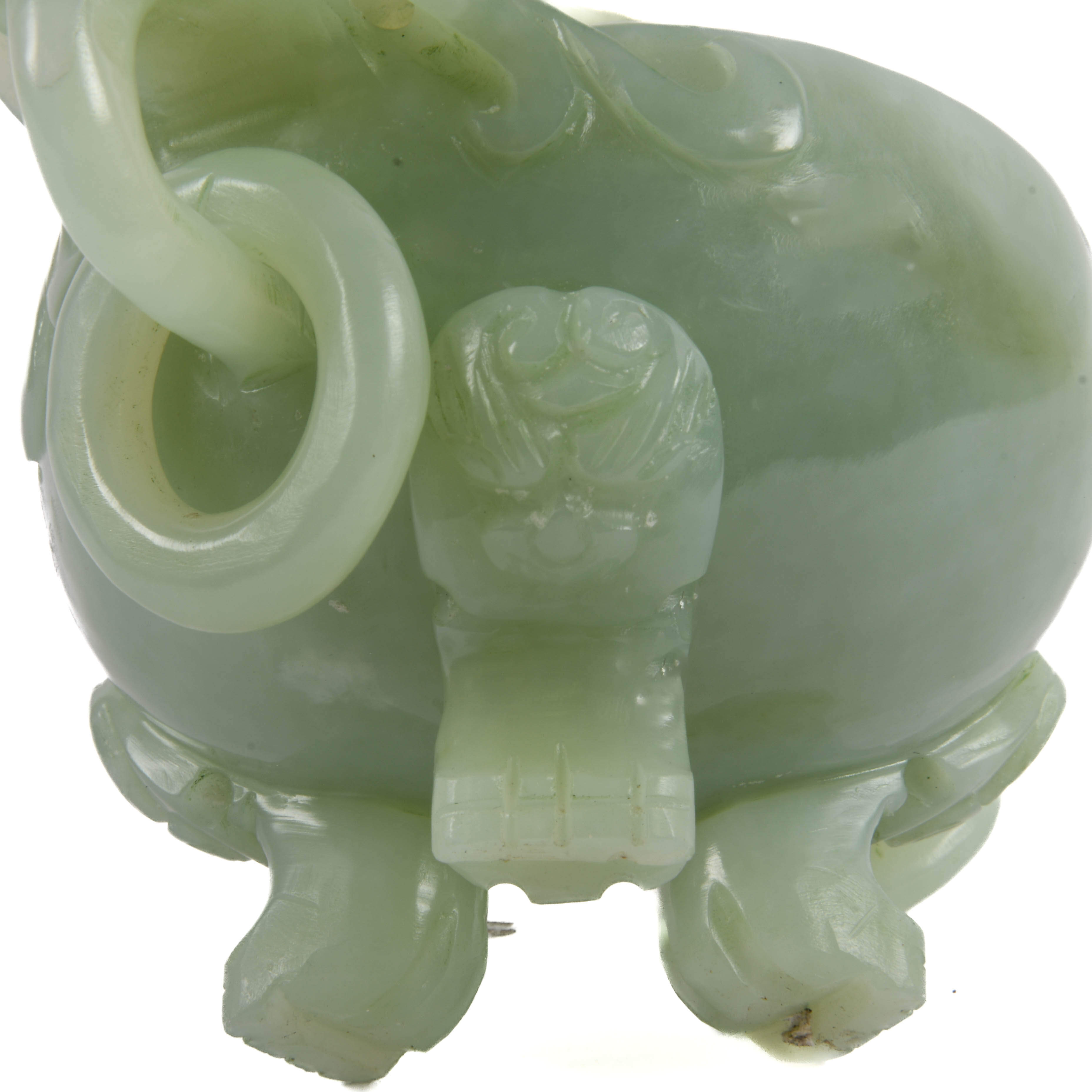 Antique Chinese Carved Jade Incense Censer-6