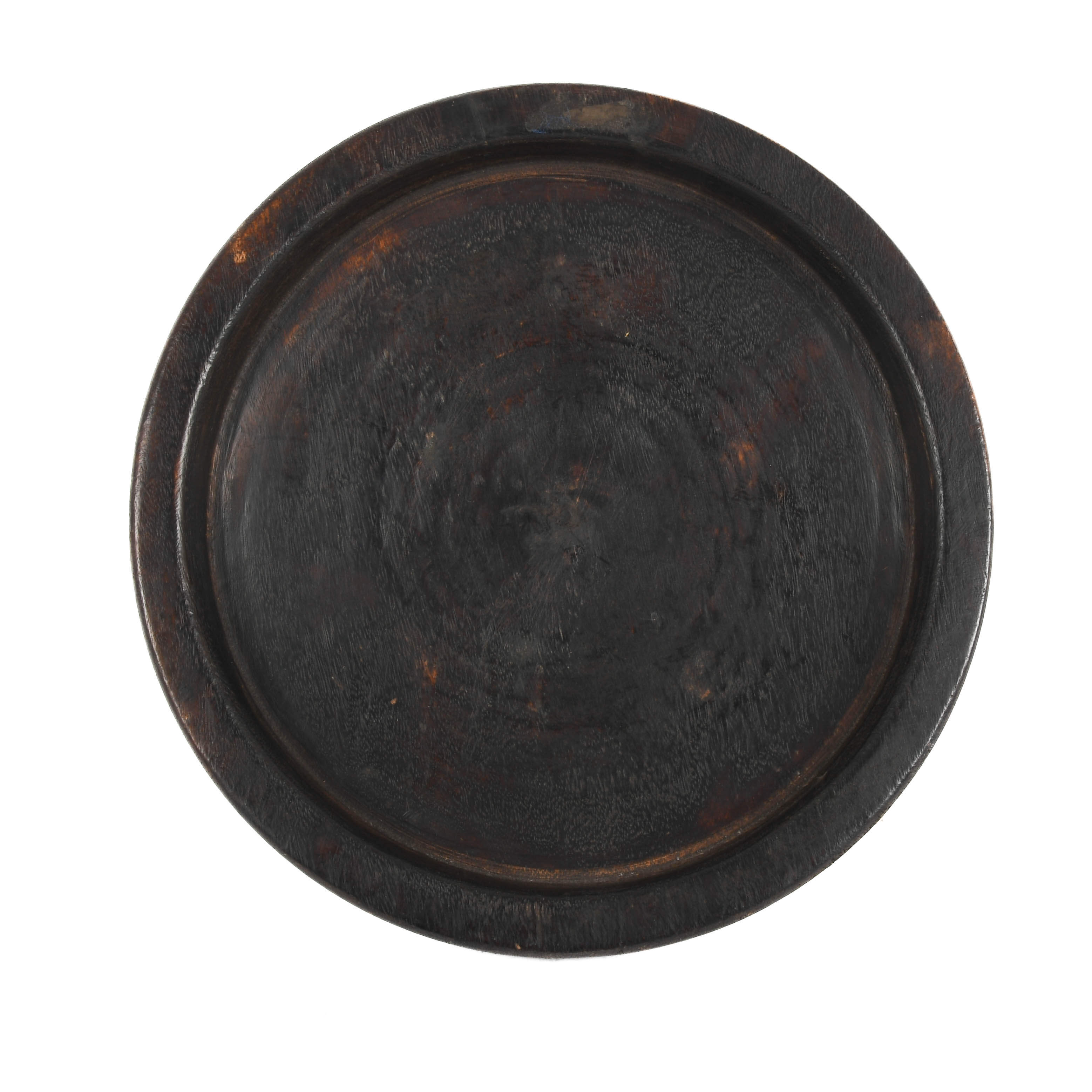Antique Hand-Carved Wooden Offering Tray-3