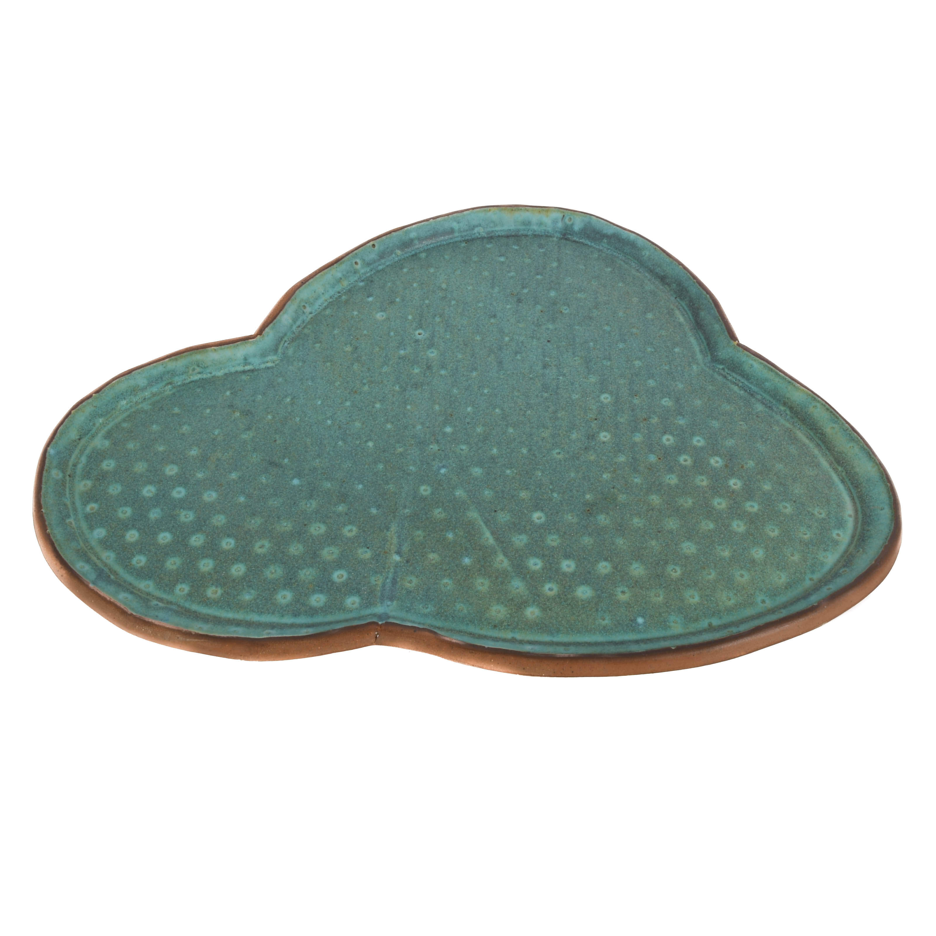 Large Signed Studio Pottery Foot Tray-4