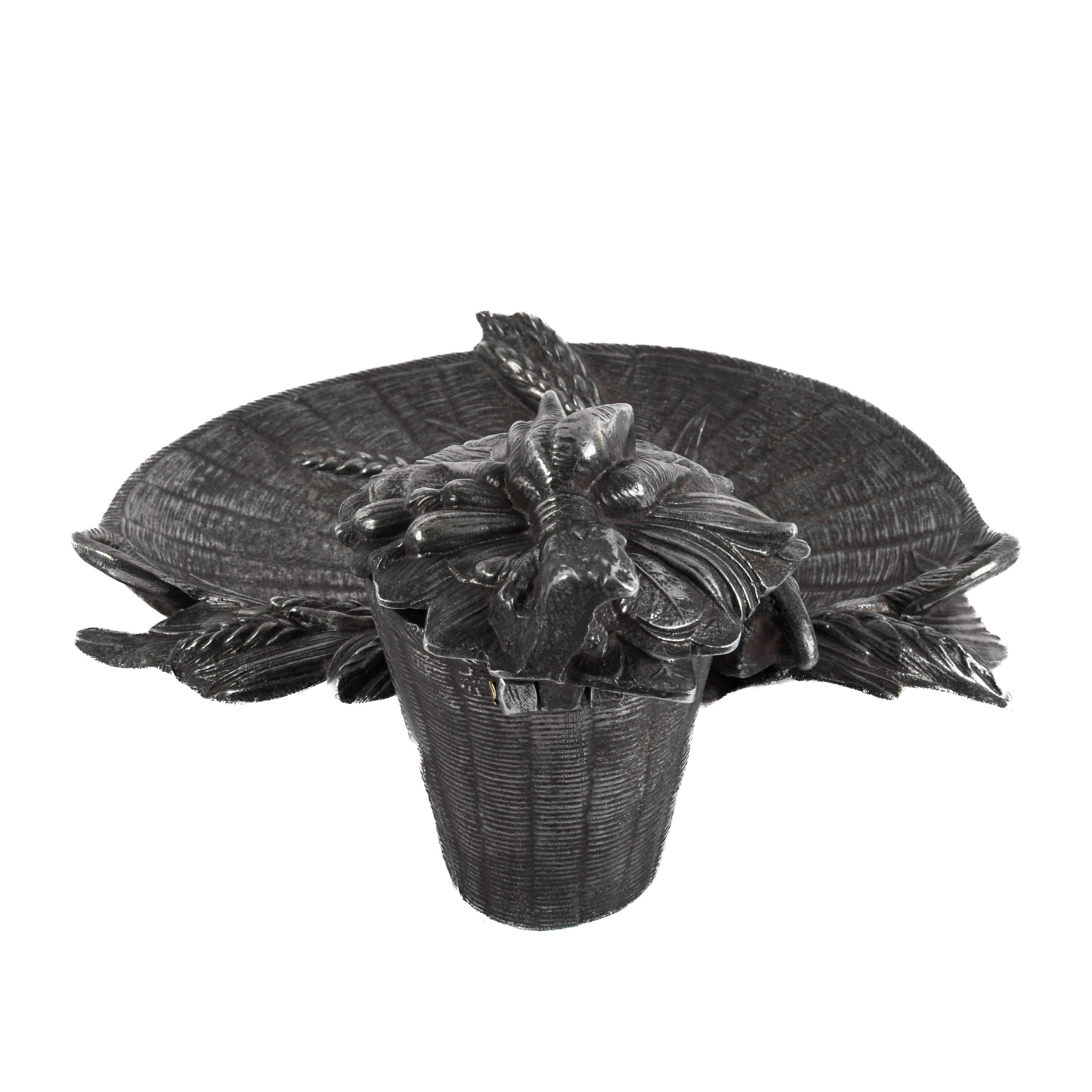Antique Figural Cast Metal Mouse Inkwell-5