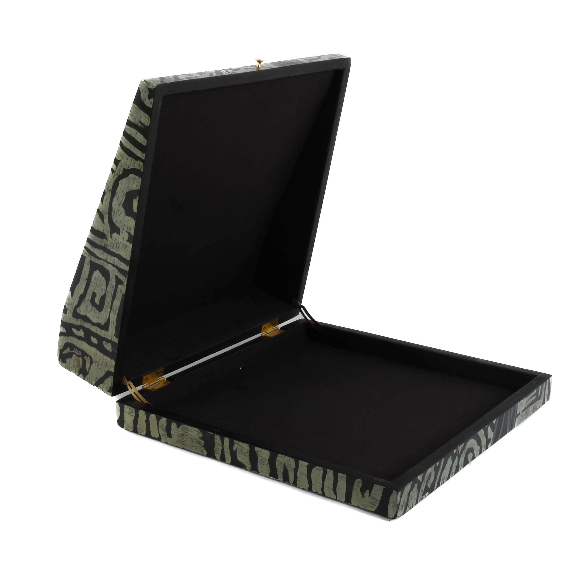 Oversized Art Deco-Style Lacquerware Jewelry Box-5