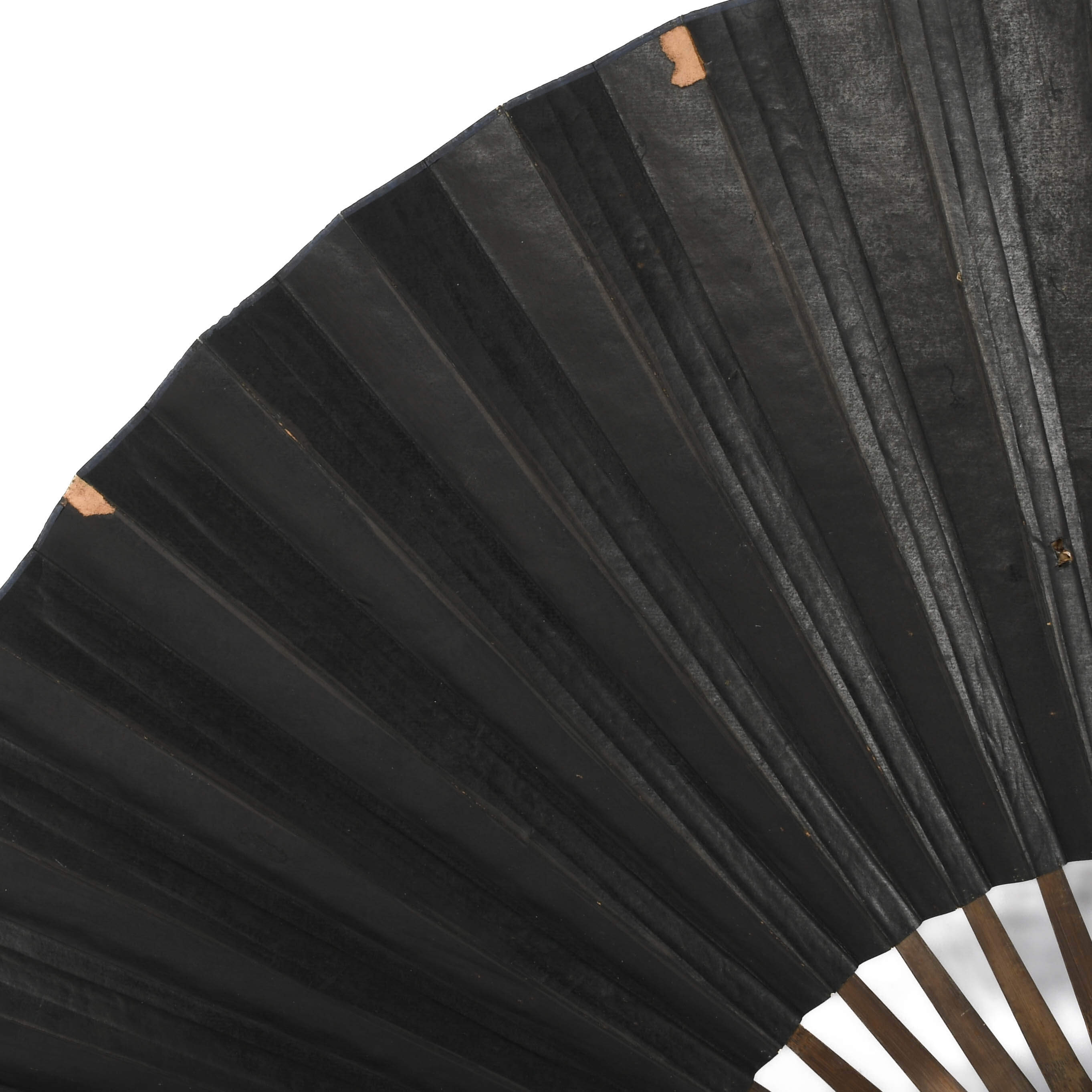 Japanese Hand-Painted Paper and Bamboo Wood Fan-4