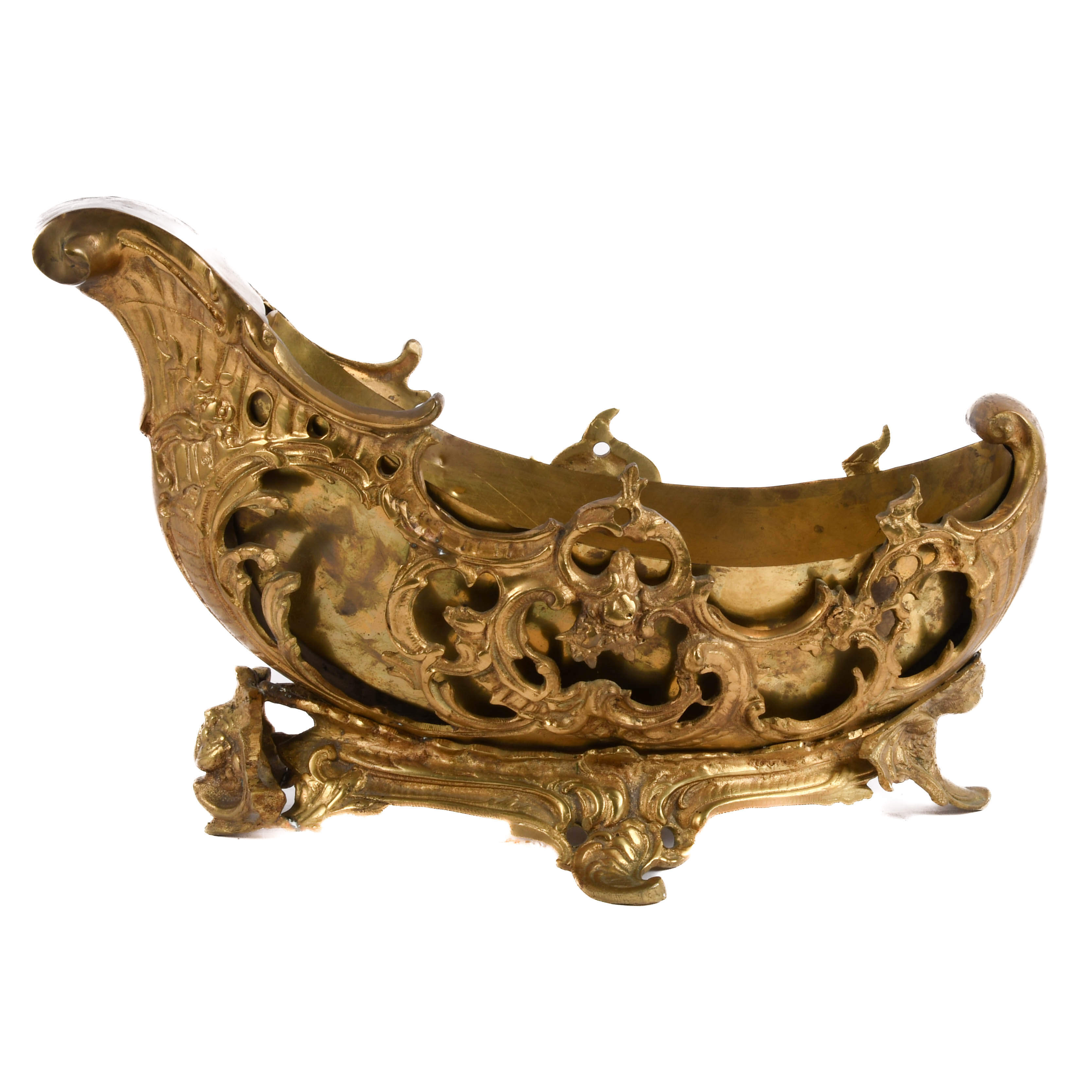 Antique Bronze Gilt Figural Centerpiece-5