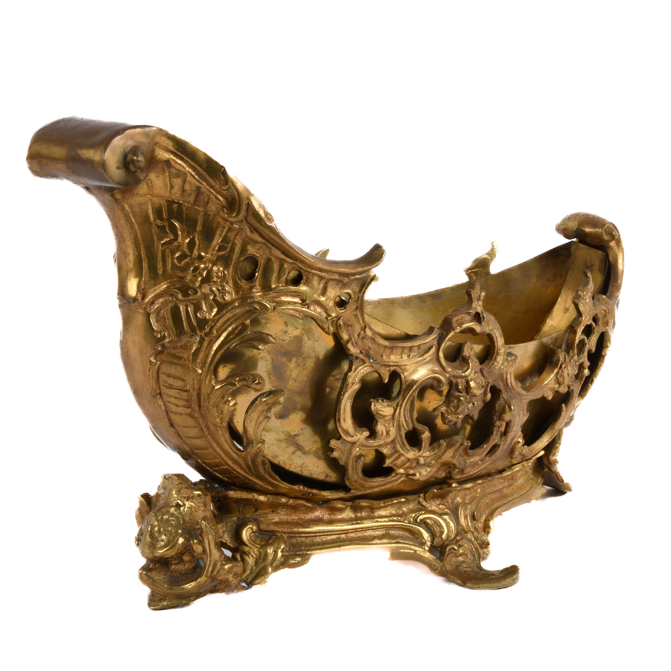 Antique Bronze Gilt Figural Centerpiece-4