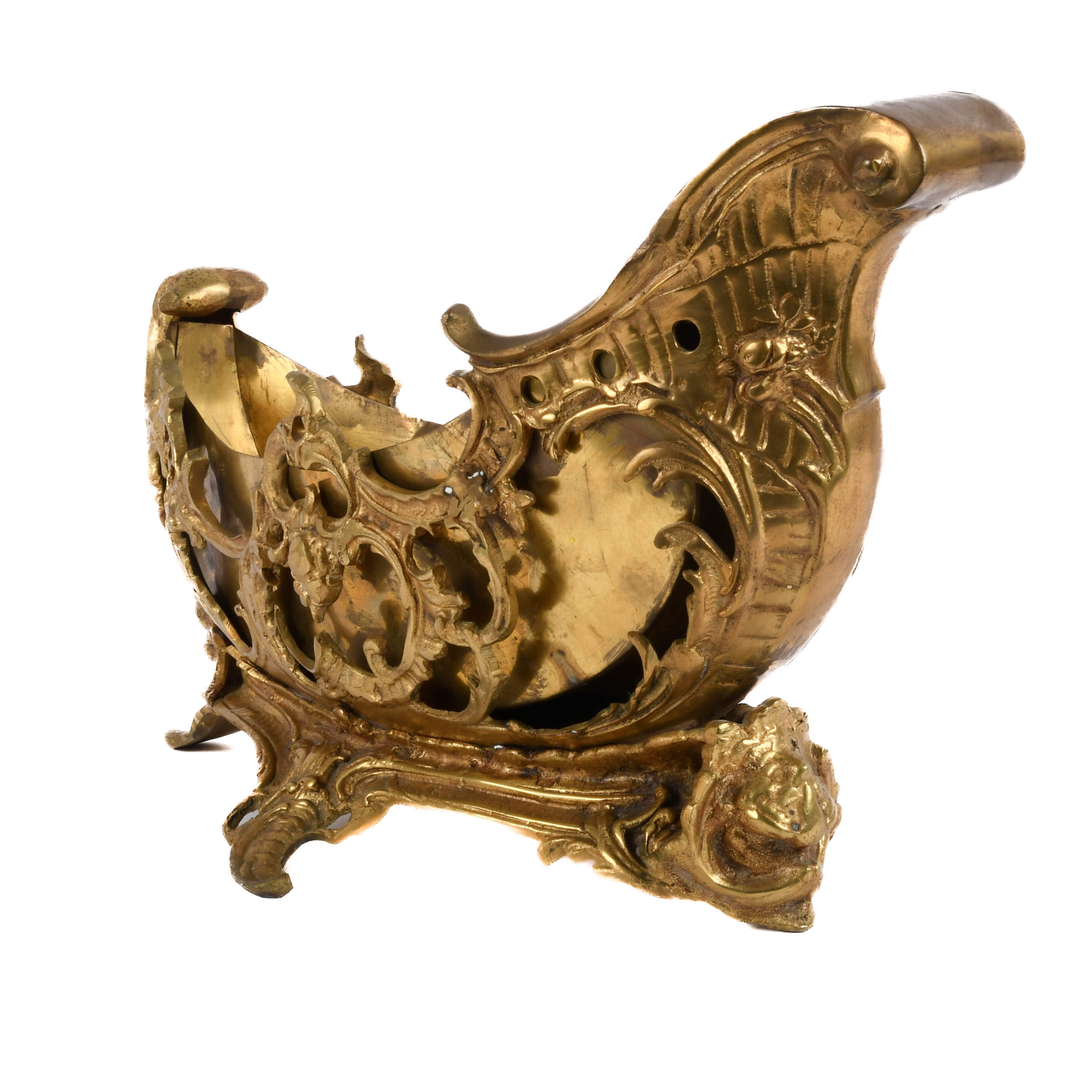 Antique Bronze Gilt Figural Centerpiece-2