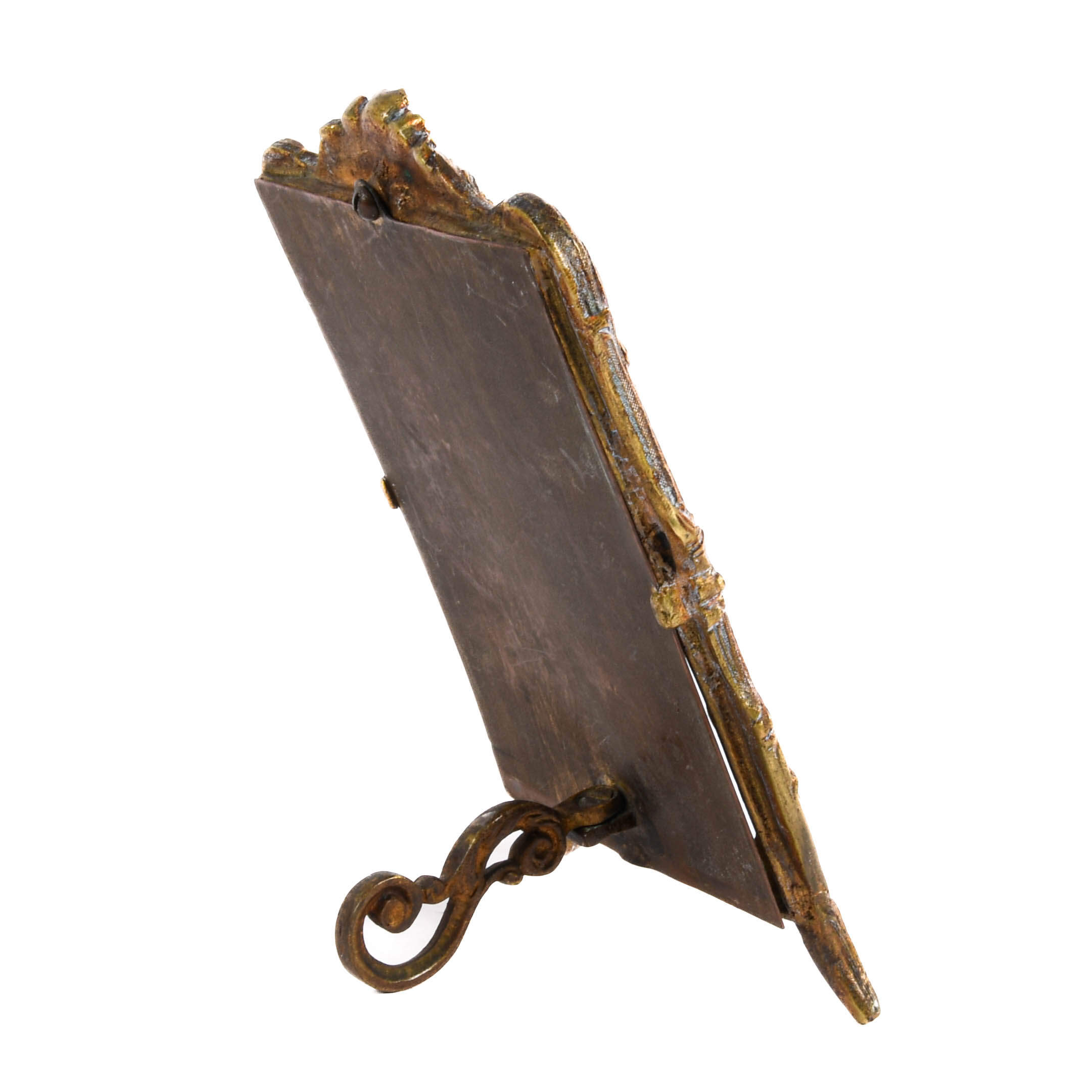 Ornate Bronze Victorian Picture Frame-5