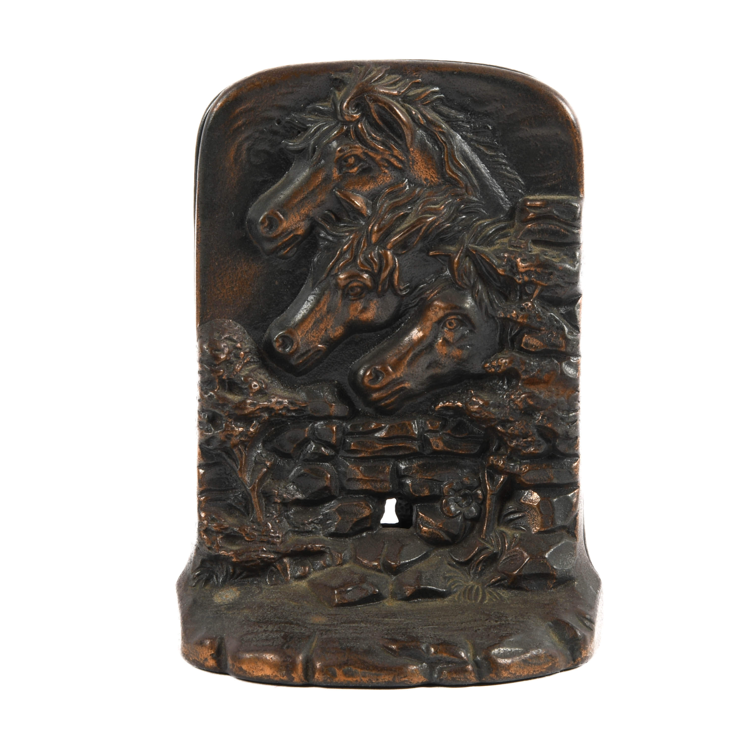Art Deco Era Cast Iron Horse Motif Bookends-2