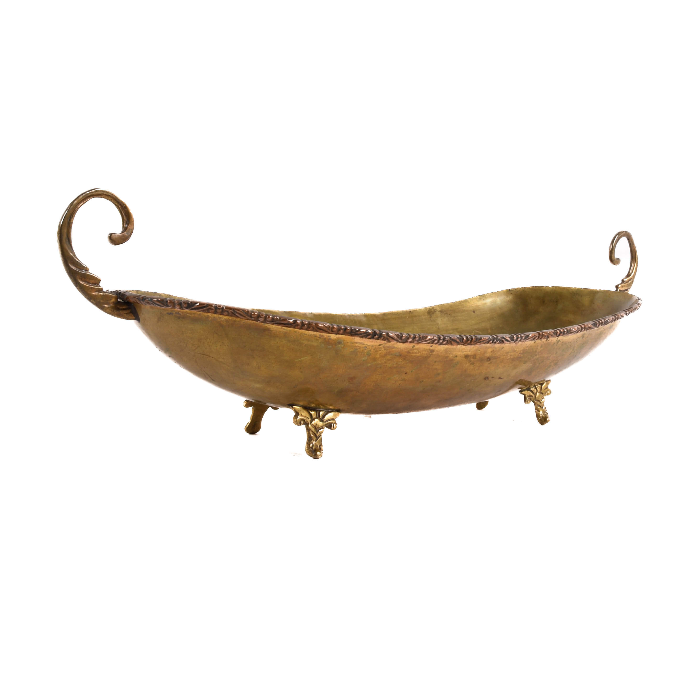 Brass Footed Centerpiece-3