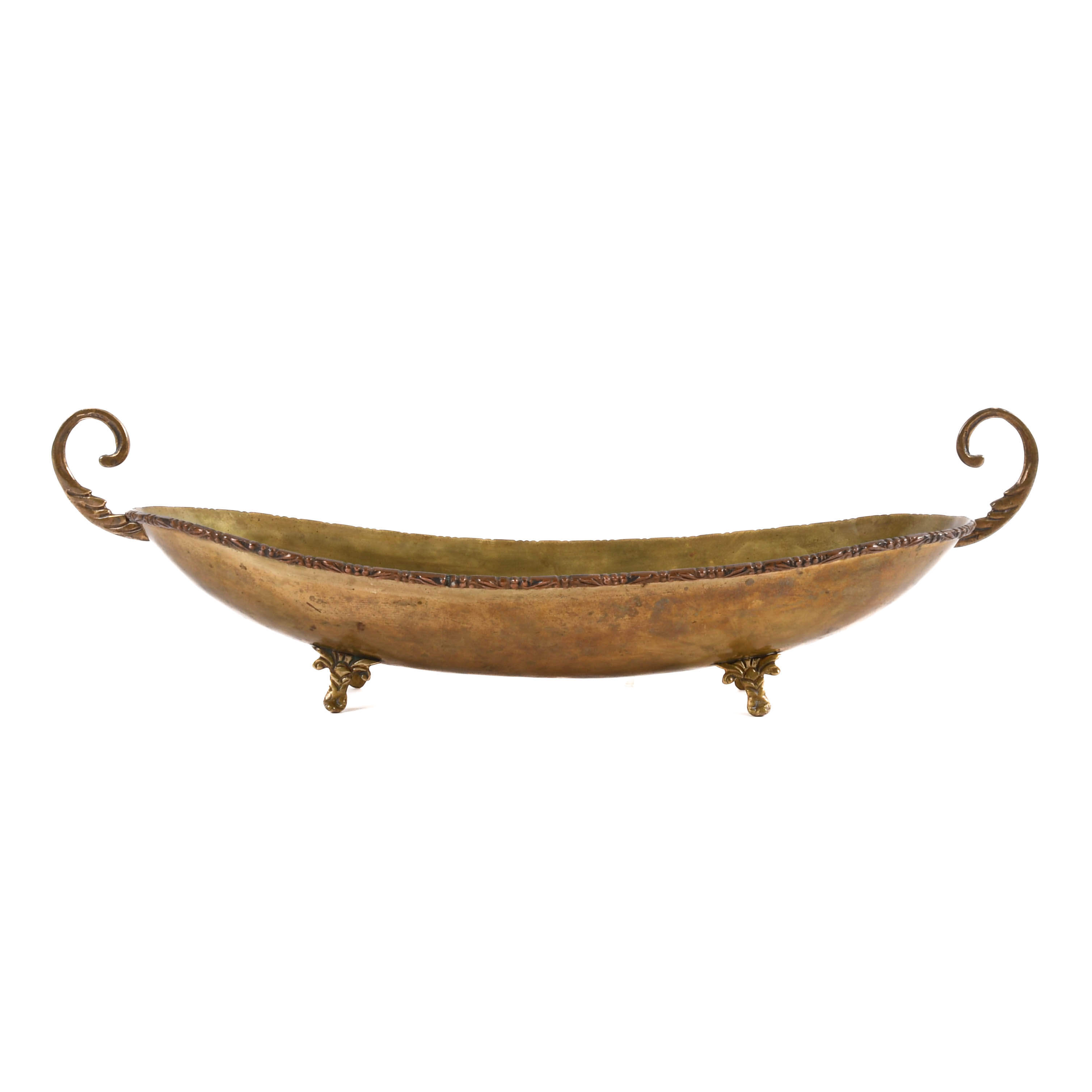 Brass Footed Centerpiece-1