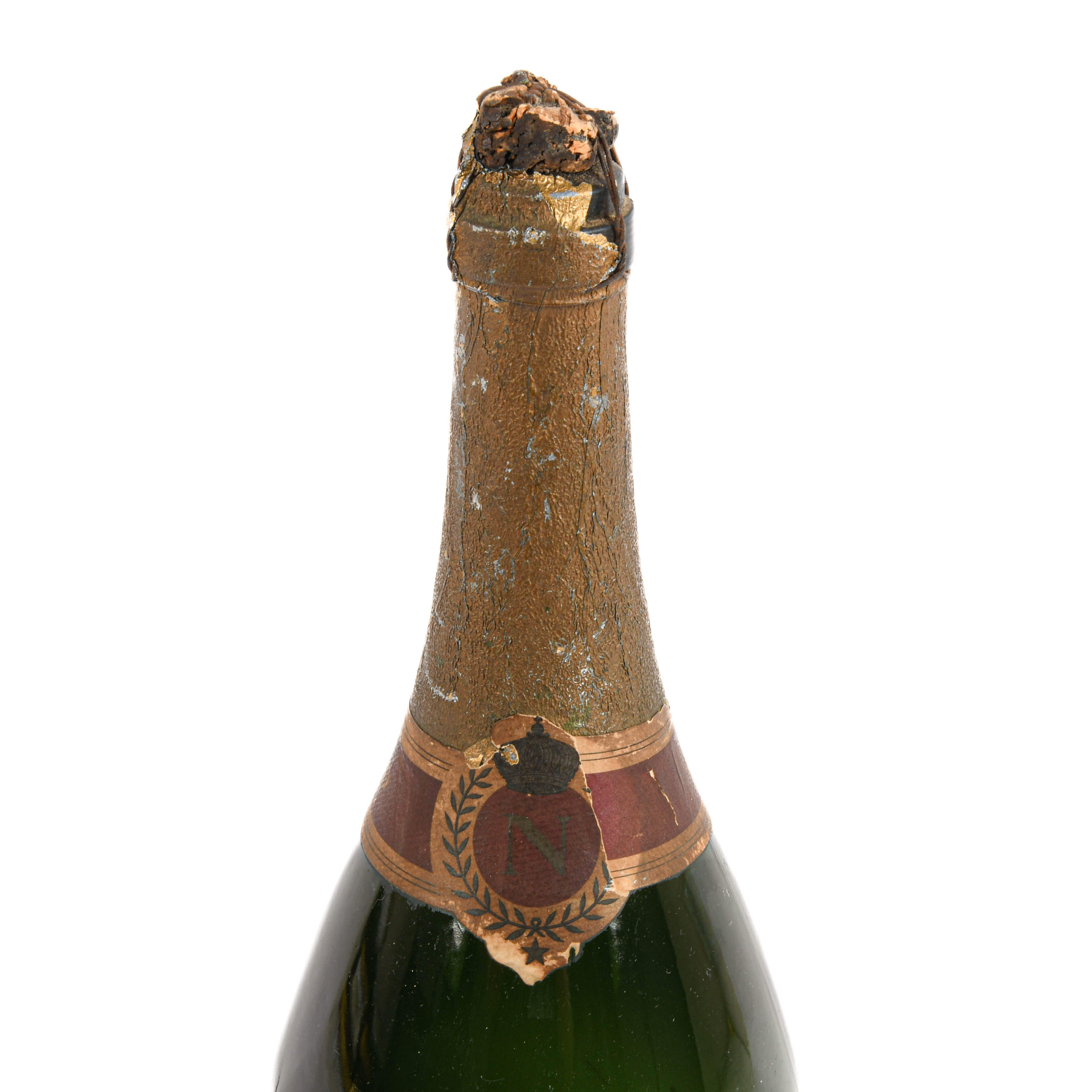 Antique 1928 Napoleon Brand Champagne Dummy Bottle-2
