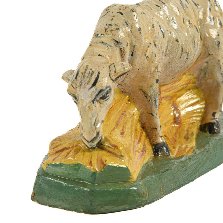 Pair of Chalkware Sheep Figures-6