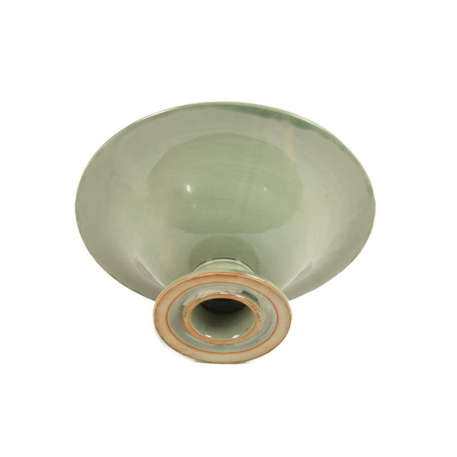 Large Chinese Celadon Pedestal Bowl-5