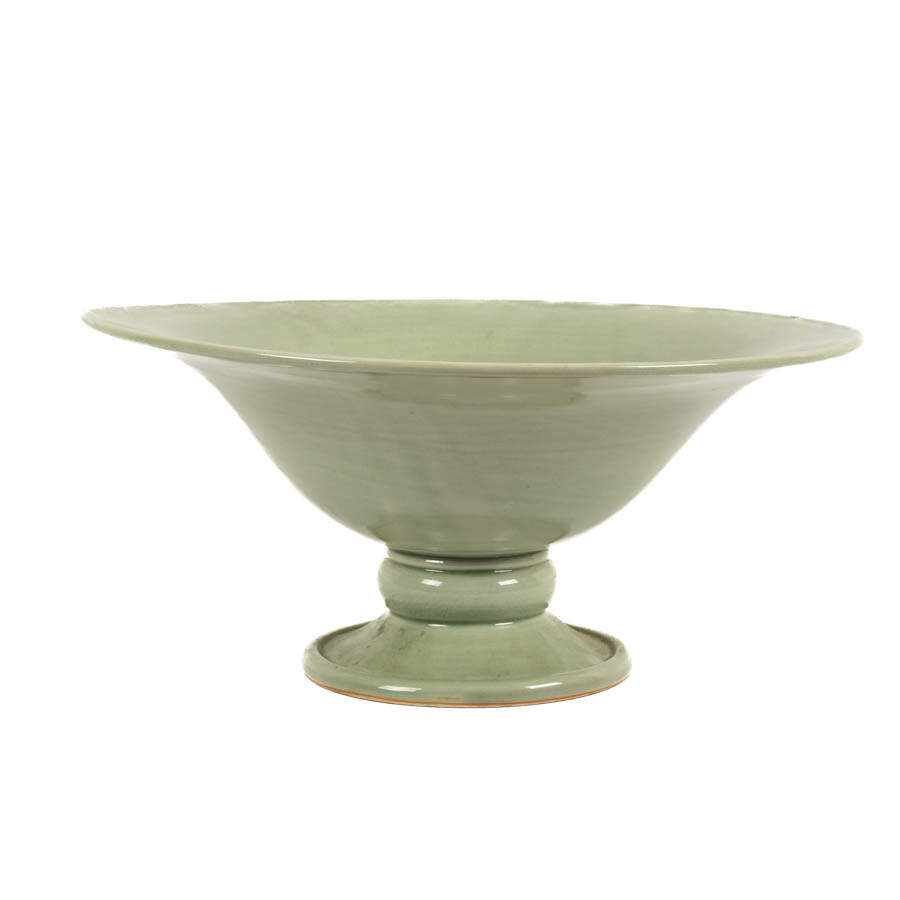 Large Chinese Celadon Pedestal Bowl-2