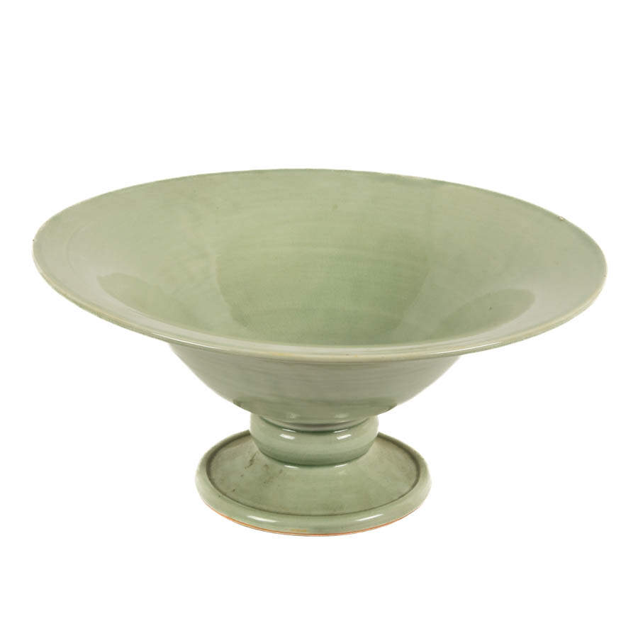 Large Chinese Celadon Pedestal Bowl-1