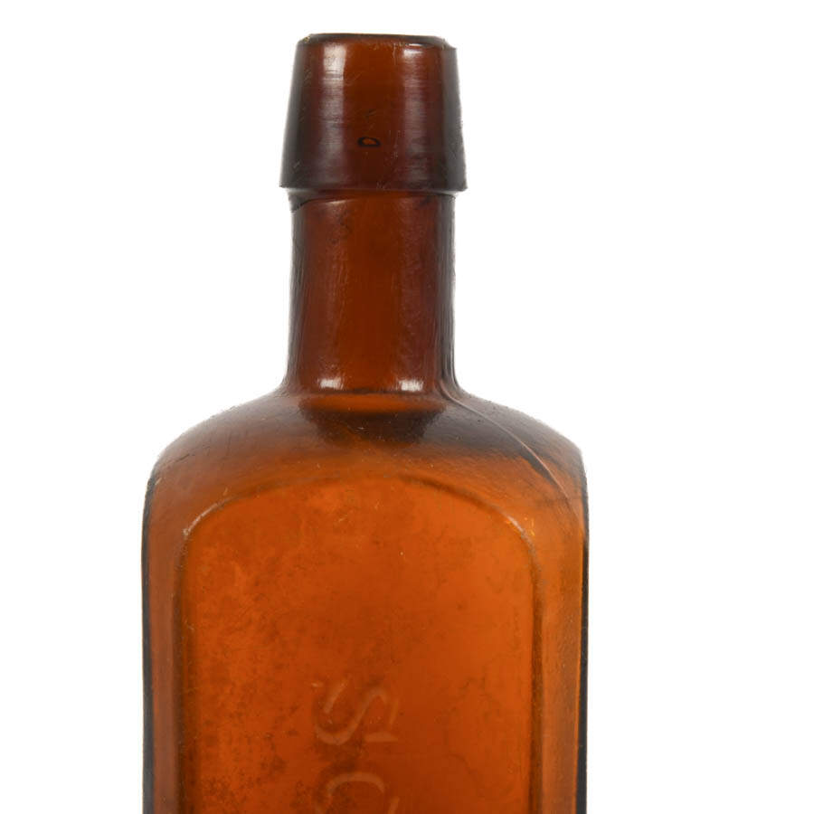 Antique Udolpho Wolfe's Aromatic Schnapps Bottle-5