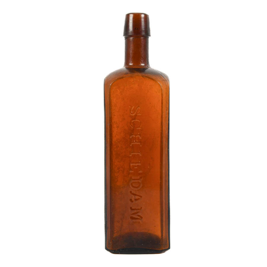 Antique Udolpho Wolfe's Aromatic Schnapps Bottle-4