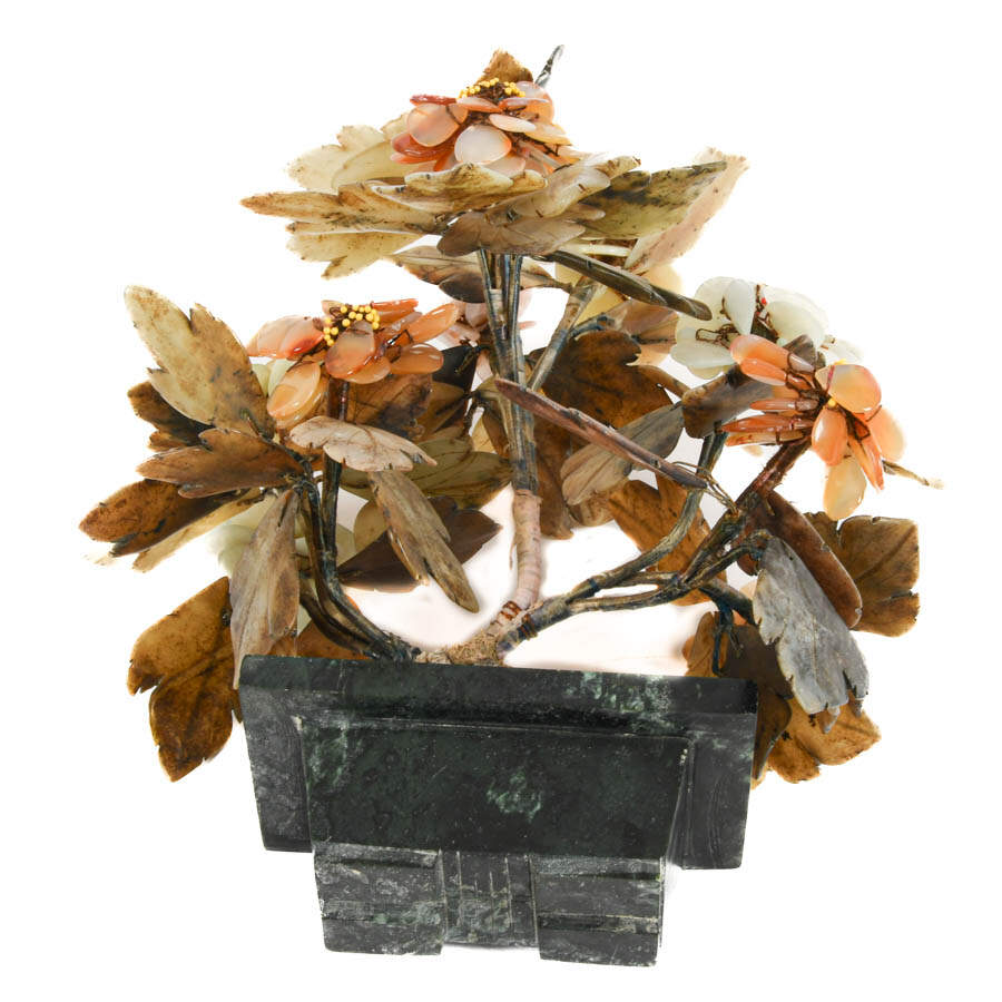 Chinese Jade and Stone Tree-8