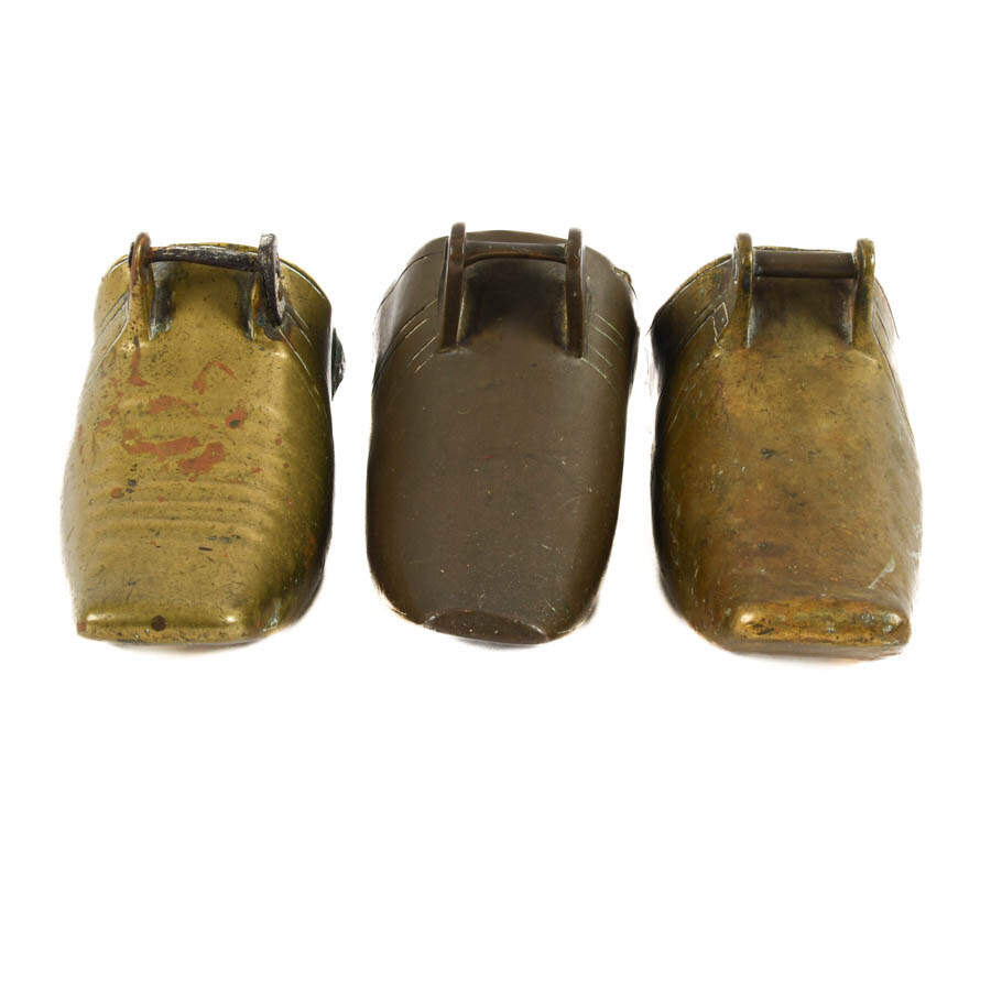 Grouping of Three Vintage Brass Stirrups-2