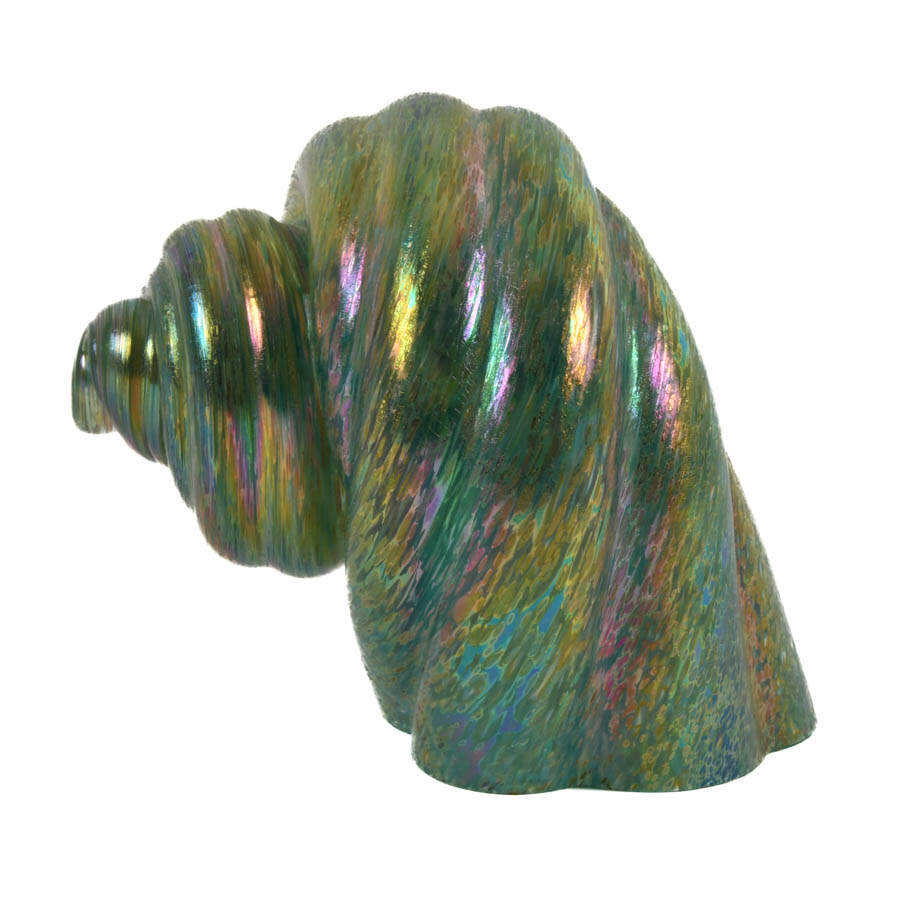 Iridescent Glass Seashell Paperweight-3